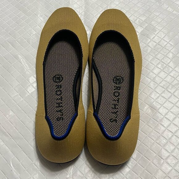 ROTHY’S Chai The Square Flats Limited Edition Retired Size 8 NEW - Picture 6 of 15